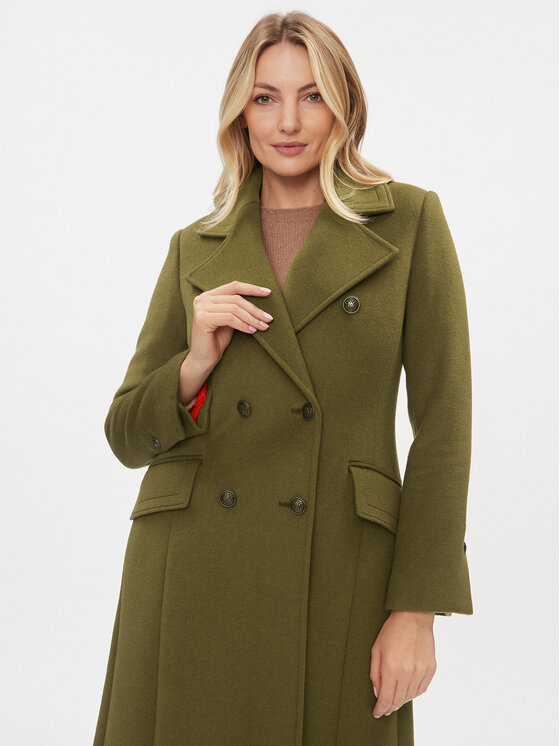 MAX&Co. MAX&Co. Vuneni kaput Pressing 70140823 Zelena Relaxed Fit