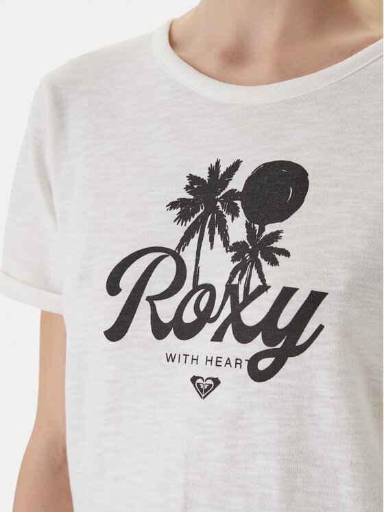 Roxy Roxy Póló Oceanwave ERJZT06096 Fehér Loose Fit