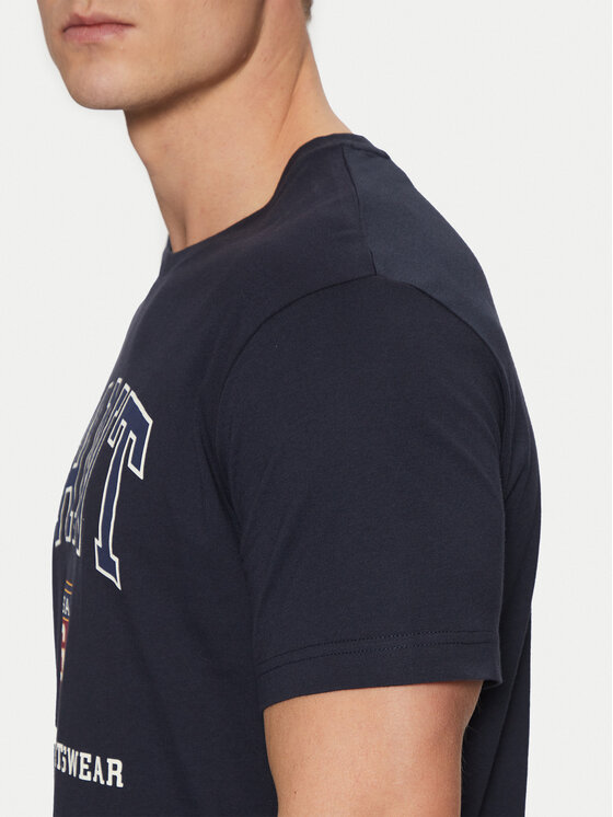Gant Gant T-Shirt 2003290 Σκούρο μπλε Regular Fit