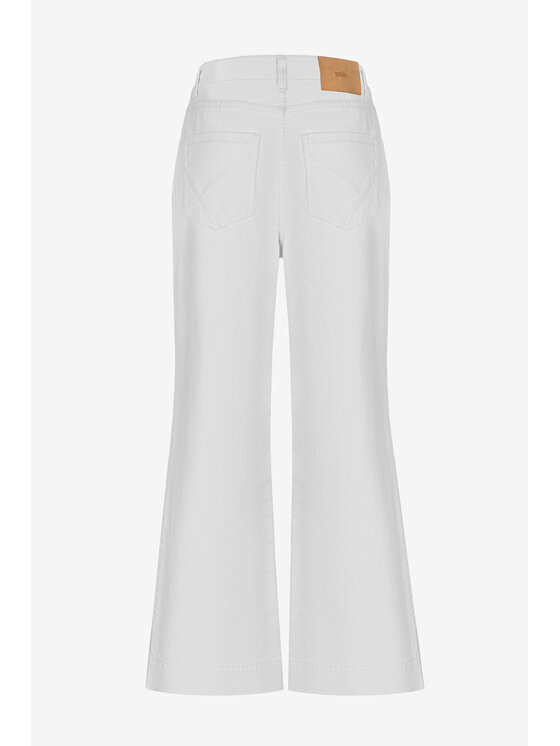 BENU BENU Jeansy Bootcut Biały Regular Fit