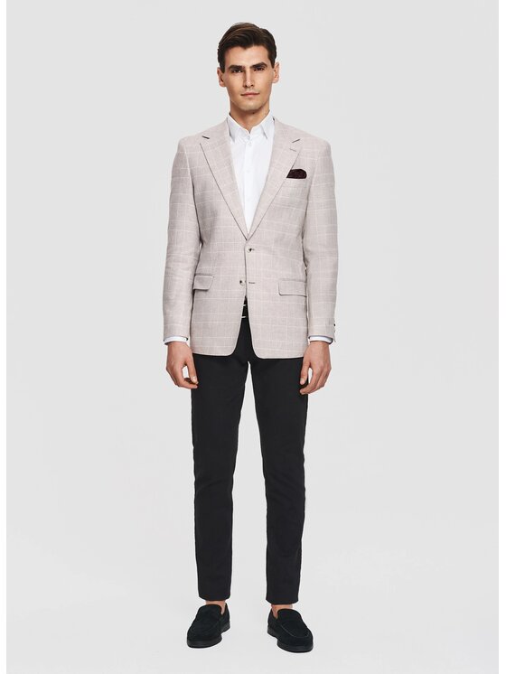 Pako Lorente Pako Lorente Marynarka P26SF-3X-023 Beżowy Slim Fit