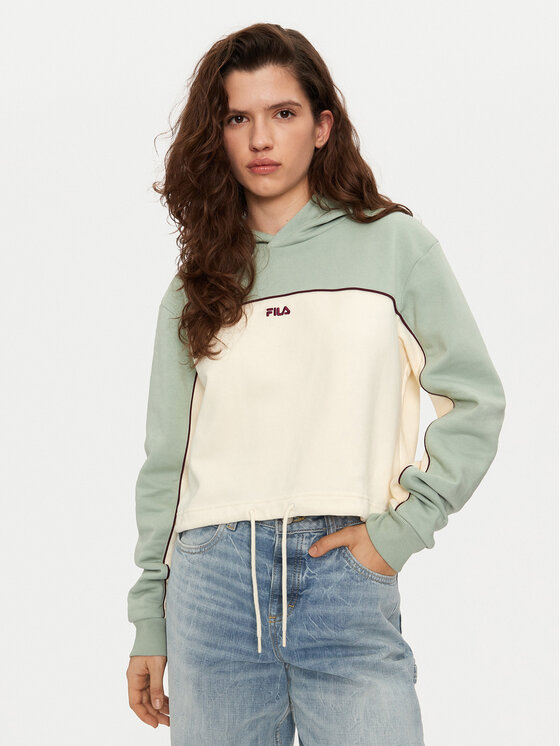 Fila Fila Majica dugih rukava Laagna FAW0907 Zelena Regular Fit