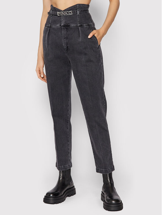 PINKO Pinko Jeans hlače Ariel 1J10QR Y6FG Siva Straight Fit