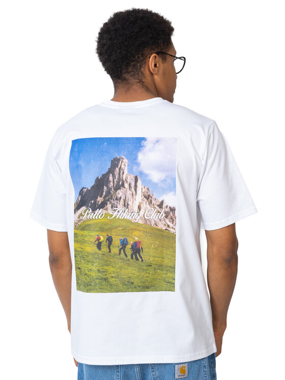 Palto Palto T-Shirt Hiking Club Biały Relaxed Fit