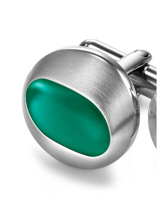 Breil Breil Spinki do mankietów CUFFLINK Zielony