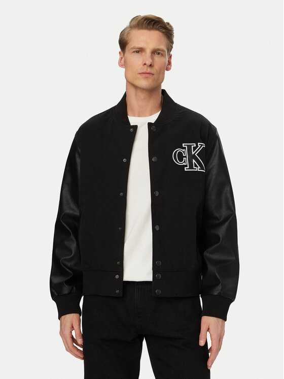 Calvin Klein Jeans Calvin Klein Jeans Bundy bomber LV04RF407G Čierna Regular Fit