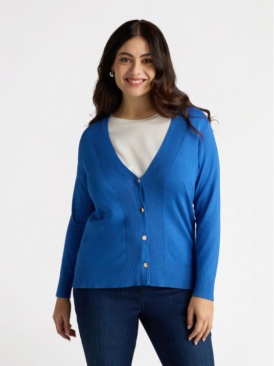 Fiorella Rubino Fiorella Rubino Cardigan M410L007771N024 Turchese Regular Fit