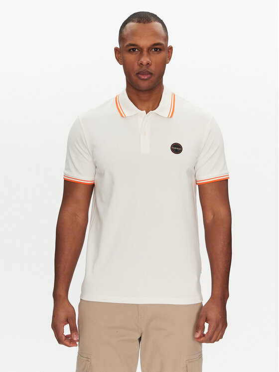 Napapijri Polo E-Macas NP0A4ID5N1A1 Λευκό Regular Fit