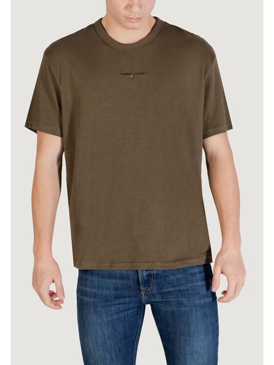 Tommy Jeans Tommy Jeans T-shirt DM0DM21110 Verde Casual Fit