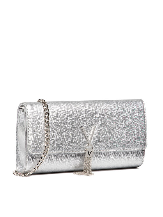 Valentino Valentino Ročna torba Divina VBS1R401G Srebrna