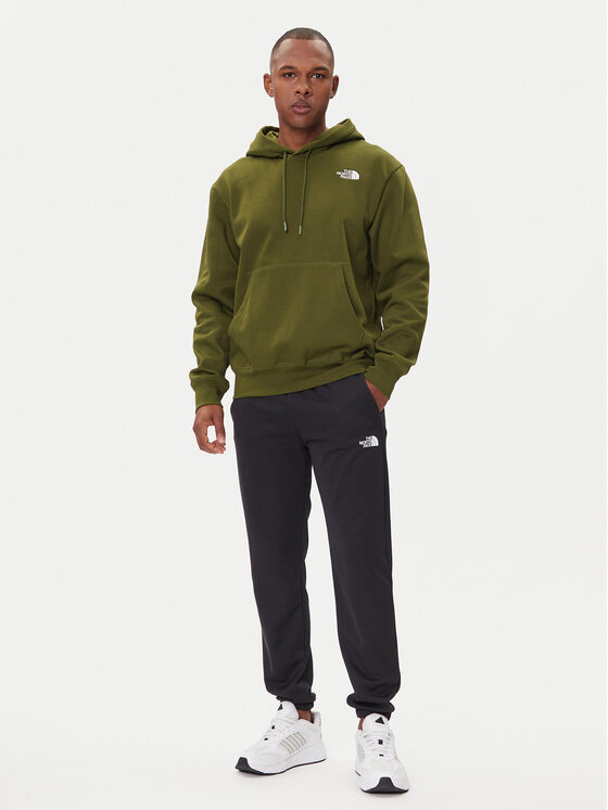The North Face The North Face Mikina Essential NF0A89ES Zelená Regular Fit