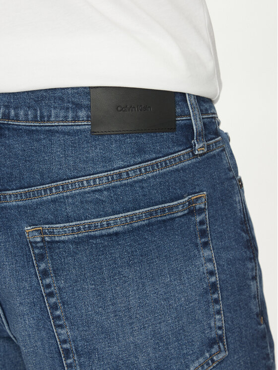 Calvin Klein Calvin Klein Pantaloni scurți de blugi K10K114075 Albastru Slim Fit