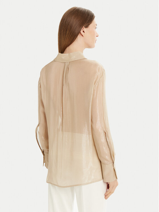 Marella Marella Camicia Sedile 2513111011 Oro Regular Fit