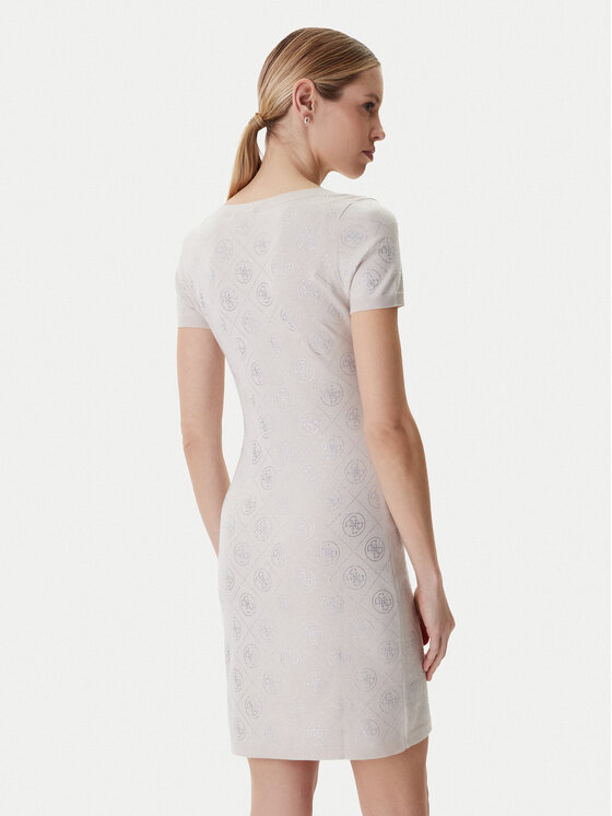 Guess Guess Strickkleid W6RK92 Z3JD2 Beige Regular Fit