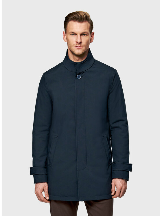 Pako Lorente Pako Lorente Płaszcz przejściowy P26SF-7X-002 Granatowy Classic Fit