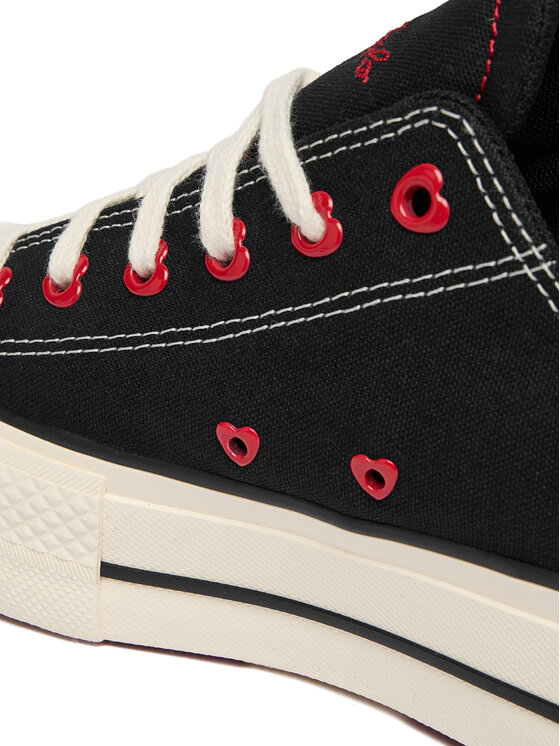 Converse Converse Tornacipő Chuck Taylor All Star Lift Platform Hearts A19059C Fekete