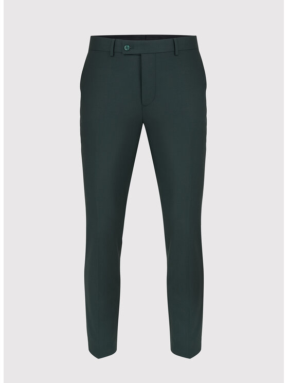 Pako Lorente Pako Lorente Spodnie garniturowe P24SF-6G-019 Zielony Slim Fit
