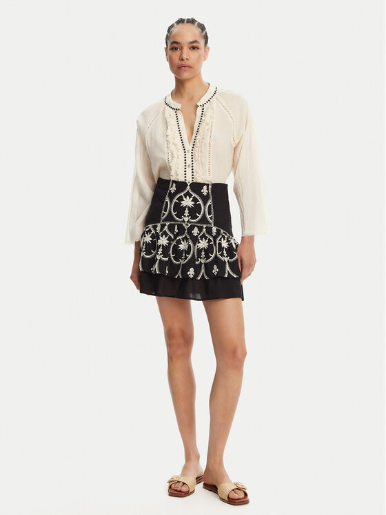 Devotion TWINS Devotion TWINS Φούστα mini Valiant 025.363G Μαύρο Regular Fit
