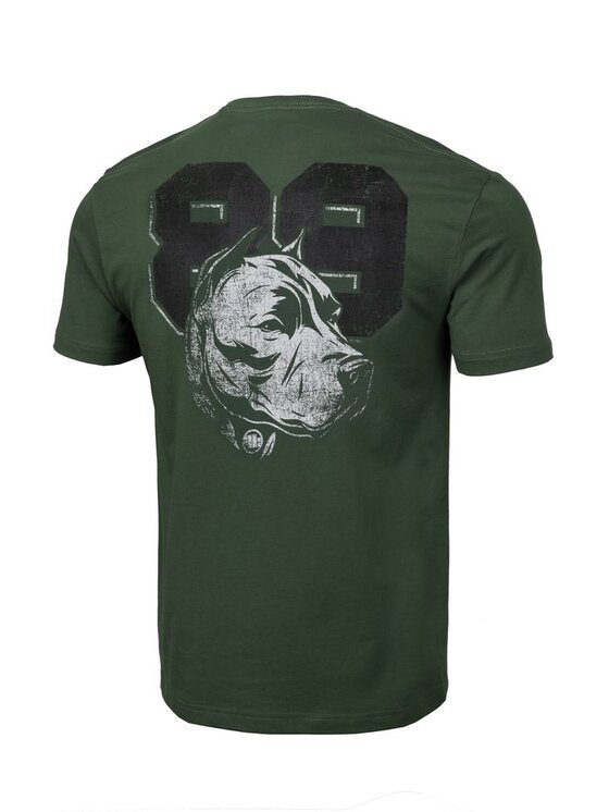 PITBULL PITBULL T-Shirt Koszulka Dog 89 M Zielony Regular Fit
