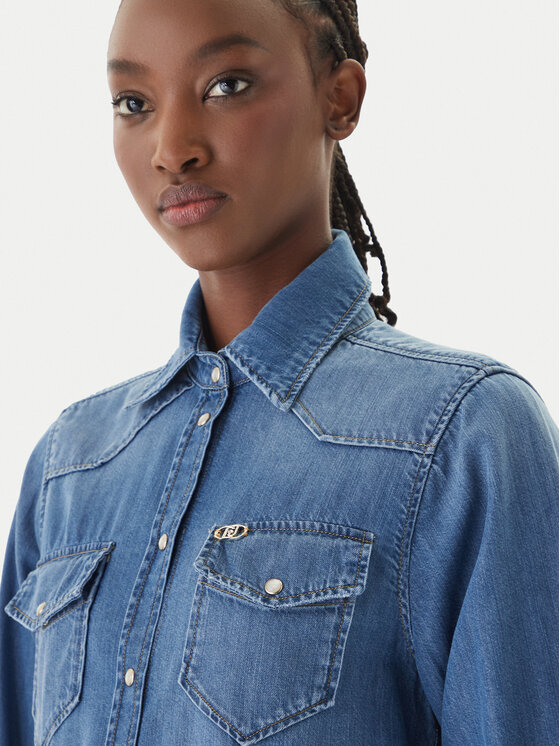 Liu Jo Liu Jo camicia di jeans UA6339 D4851 Blu scuro Regular Fit