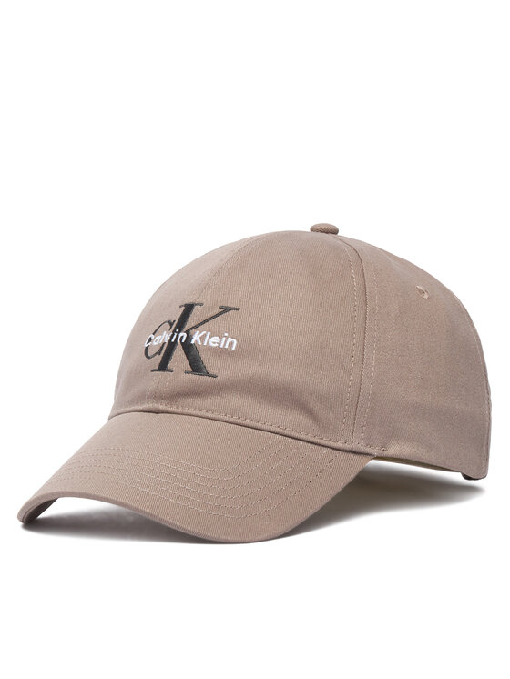 Calvin Klein Calvin Klein Καπέλο Jockey Monologo Embroidery Baseball Cap LV04G5004G Μπεζ