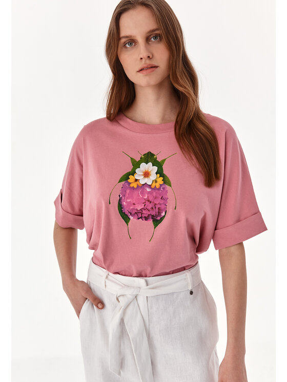 TATUUM TATUUM T-Shirt LIKE 4 Růžová Oversize