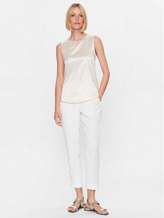 Peserico Peserico Bluza S08893D Écru Regular Fit