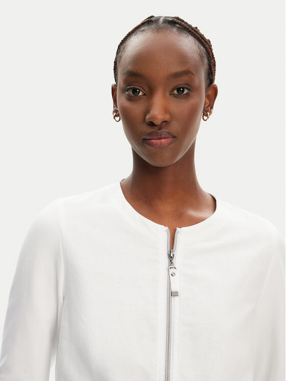 Olsen Olsen Giacca di transizione 11201653 Bianco Regular Fit