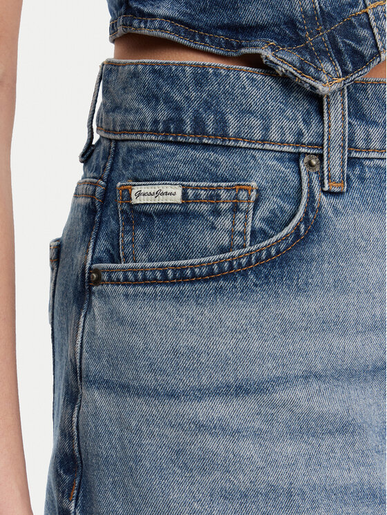 Guess Jeans Guess Jeans Farmer szoknya W5GD0Q D5M4A Kék Regular Fit