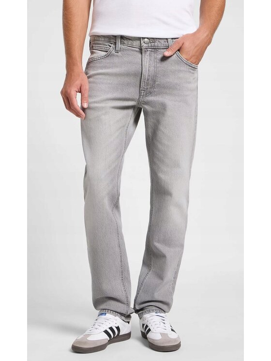 Lee Lee Jeansy Daren Zip Fly Szary Regular Fit
