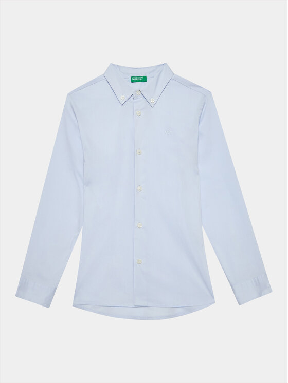 United Colors Of Benetton United Colors Of Benetton Srajca 5AWRCQ01M Svetlo modra Regular Fit