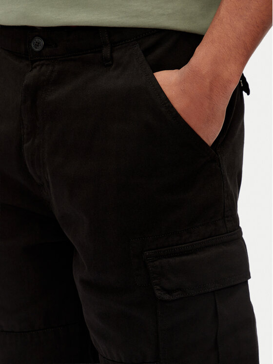 Guess Jeans Guess Jeans Szorty materiałowe M5GD45 WGCV1 Czarny Regular Fit