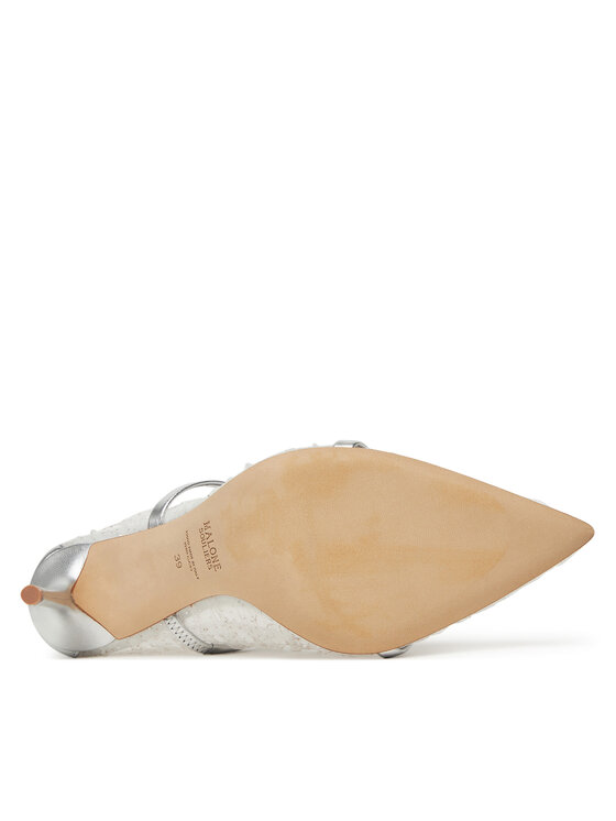 MALONE SOULIERS MALONE SOULIERS Pantofi cu toc subțire Maureen 85-263 Argintiu