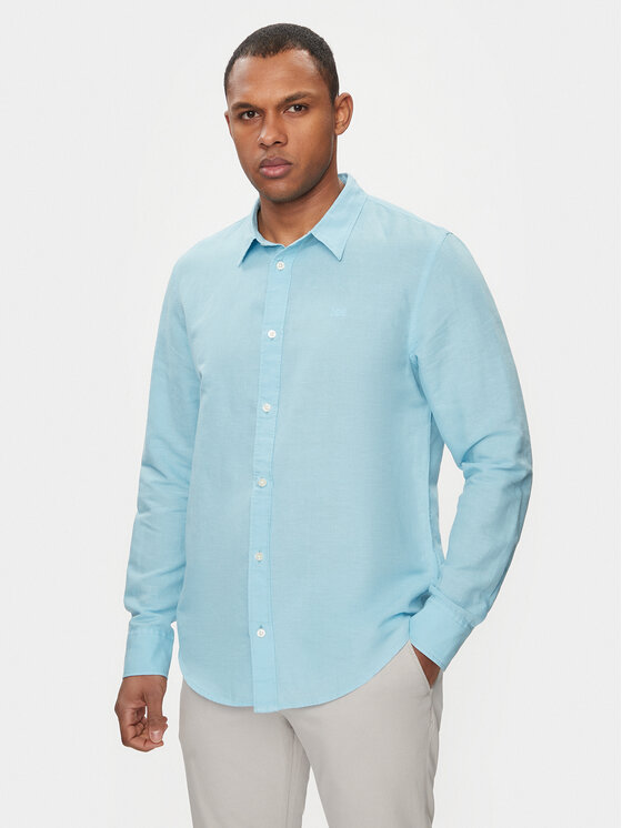 Lee Lee Košeľa Patch 112349050 Modrá Regular Fit