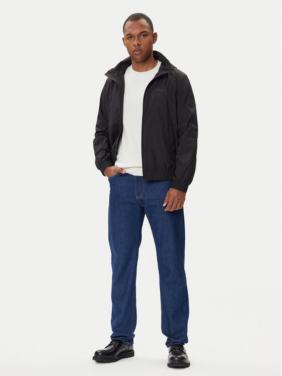 Calvin Klein Calvin Klein Μπουφάν μεταβατικό LV04LC511G Μαύρο Relaxed Fit