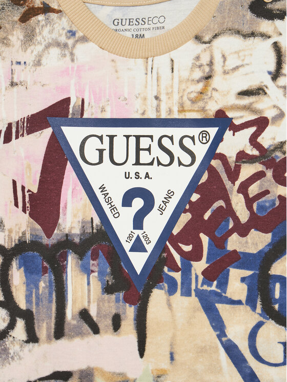 Guess Guess Bluzka N5YI09 K8HM4 Kolorowy Regular Fit