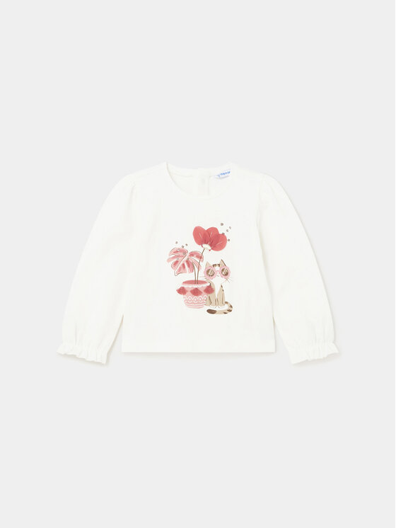 Mayoral Mayoral Bluse 1015 Écru Regular Fit