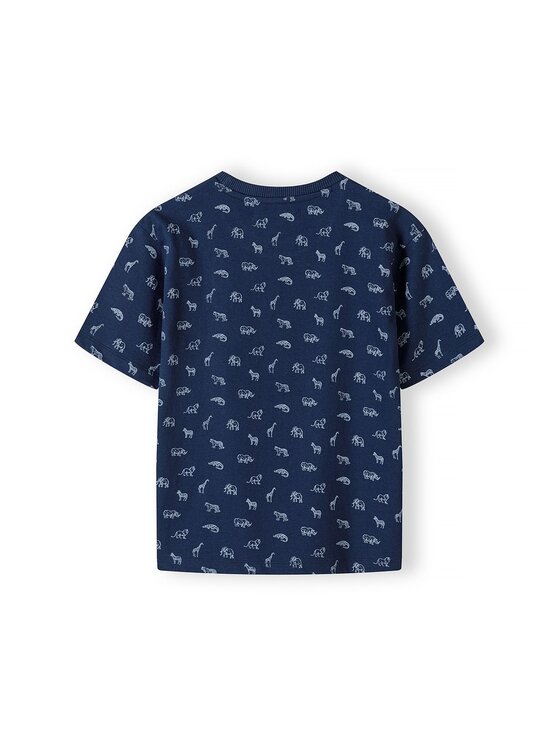 MINOTI MINOTI Komplet t-shirt i spodenki 17SET 5 Niebieski Regular Fit