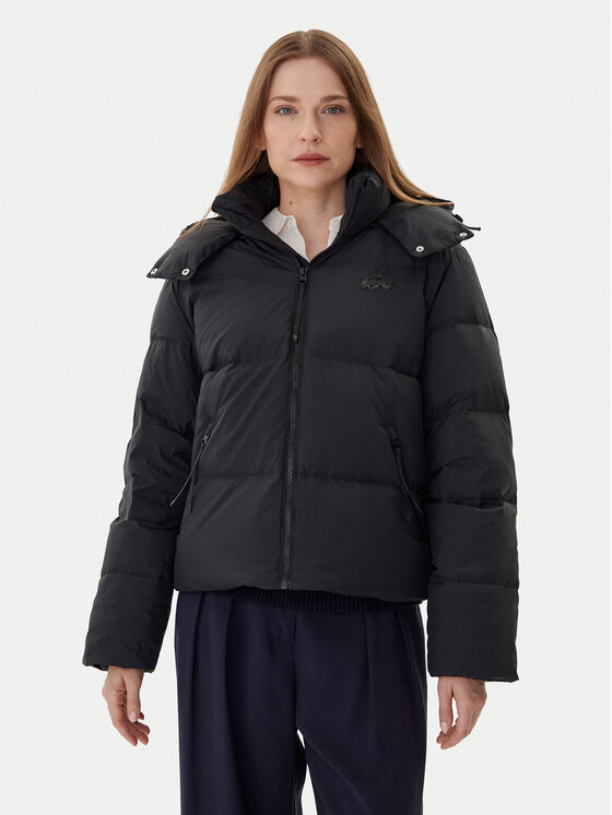 Lacoste Lacoste Pehelykabát BF3262 Fekete Relaxed Fit