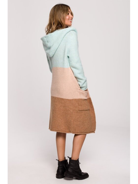 BeWear BeWear Kardigan bk072 Kolorowy Baggy Fit