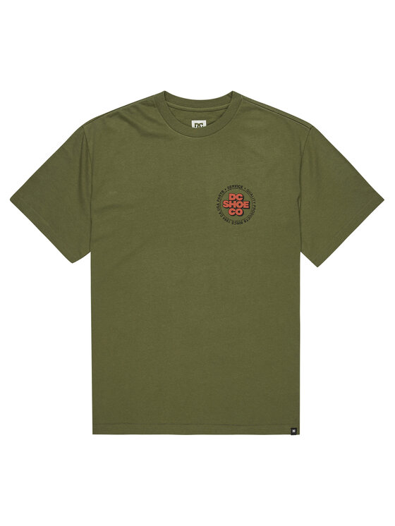 DC Shoes DC Shoes Póló Work Circle EDYZT04369 Zöld Regular Fit