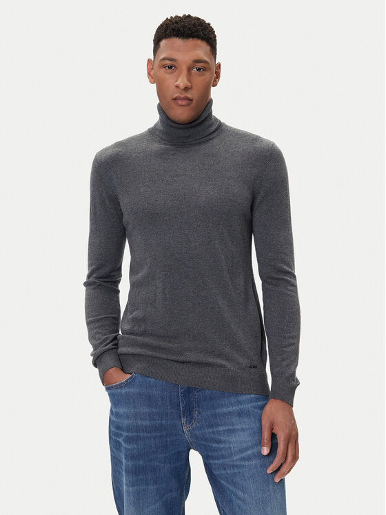 Guess Guess Rollkragenpullover M5BR09 Z0432 Grau Regular Fit
