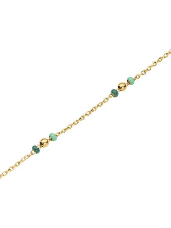 Rosefield Rosefield Bransoletka Emerald Dotted Bracelet Złoty