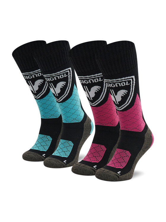 Rossignol Rossignol Skarpety długie Jr Thermotech 2P RLKYX02 Czarny