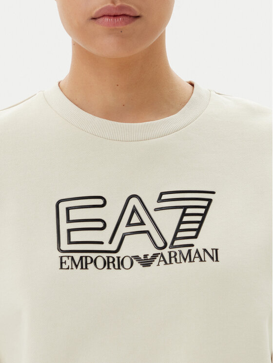 EA7 Emporio Armani EA7 Emporio Armani Pulóver 7W000100 AF10377 U1079 Bézs Loose Fit