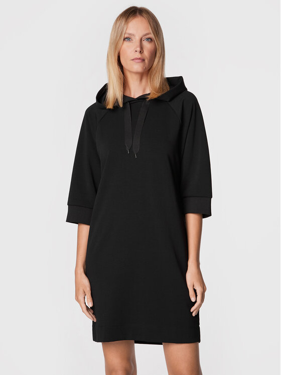 Sisley Úpletové šaty 4IPRLV01T Čierna Regular Fit