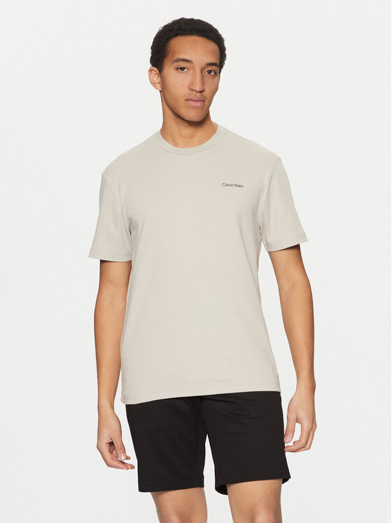 Calvin Klein Calvin Klein Футболка Micro Logo K10K109894 Бежевий Regular Fit