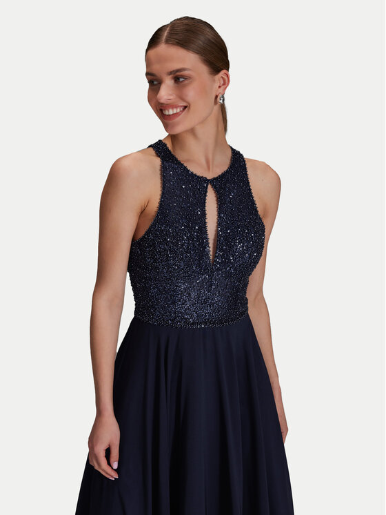 Hey Kyla Hey Kyla Vakarinė suknelė 5AI053HK Tamsiai mėlyna Regular Fit