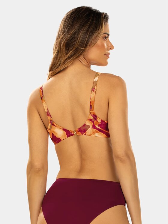 Feba Feba Bikini pezzo sopra FG90 Bordeaux