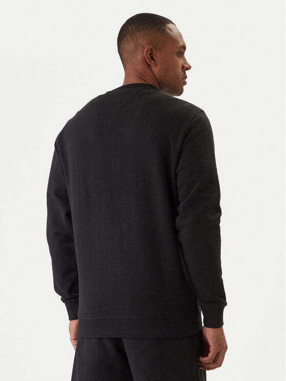 Tommy Jeans Tommy Jeans Džemperis ar kapuci Sign Stripe DM0DM23019 Melns Regular Fit